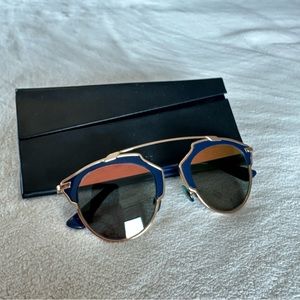 Dior SoReal Sunglasses - Navy with dual color lense